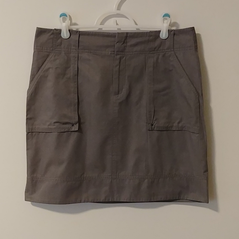 Banana Republic Gray Utility Mini Skirt